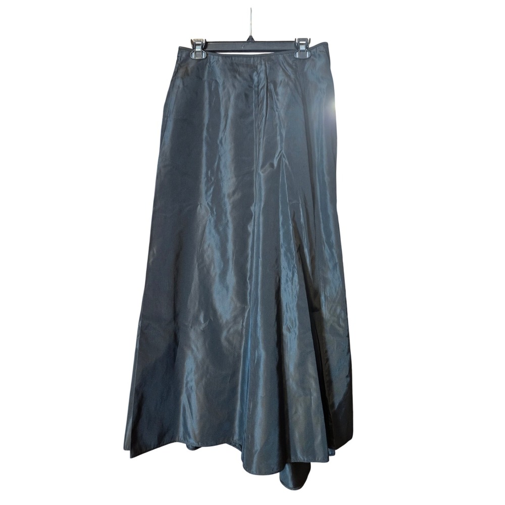 Scott McClintock Petites Black Taffeta Maxi Skirt Evening Formal Size 12P USA
